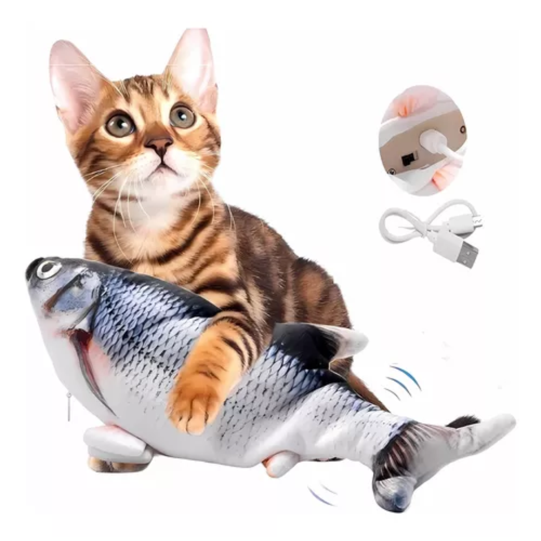 Juguete Pez Eléctrico para Gatos Play Fish