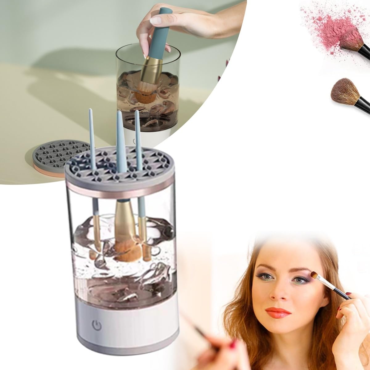 Limpiador de Brochas de Maquillaje Eléctrico