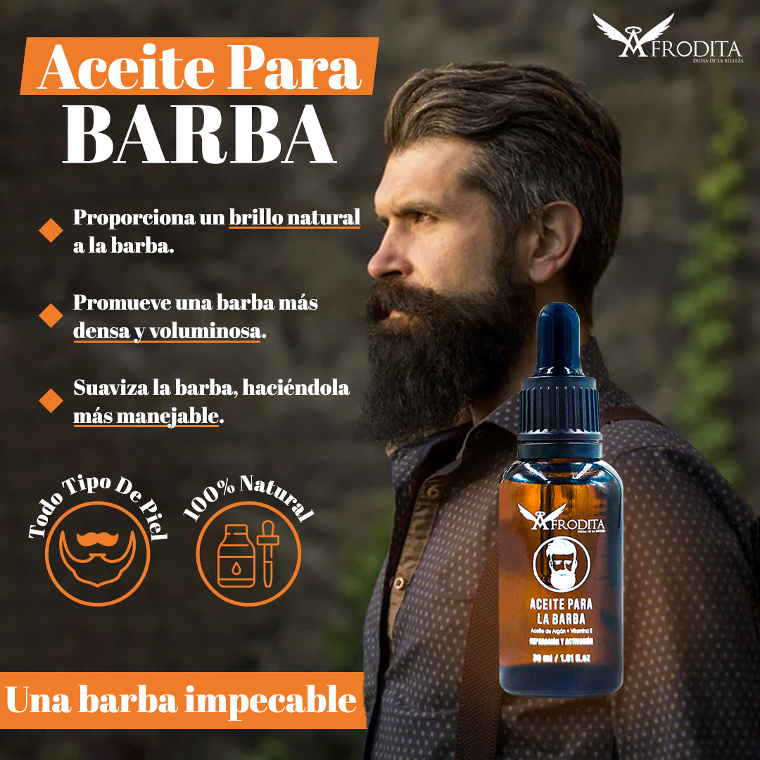 Aceite Grow para la Barba Crecimento del Cabello