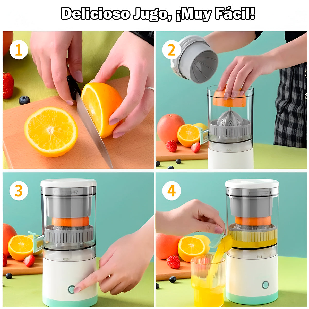 Exprimidor de Naranjas y Frutas Eléctrico