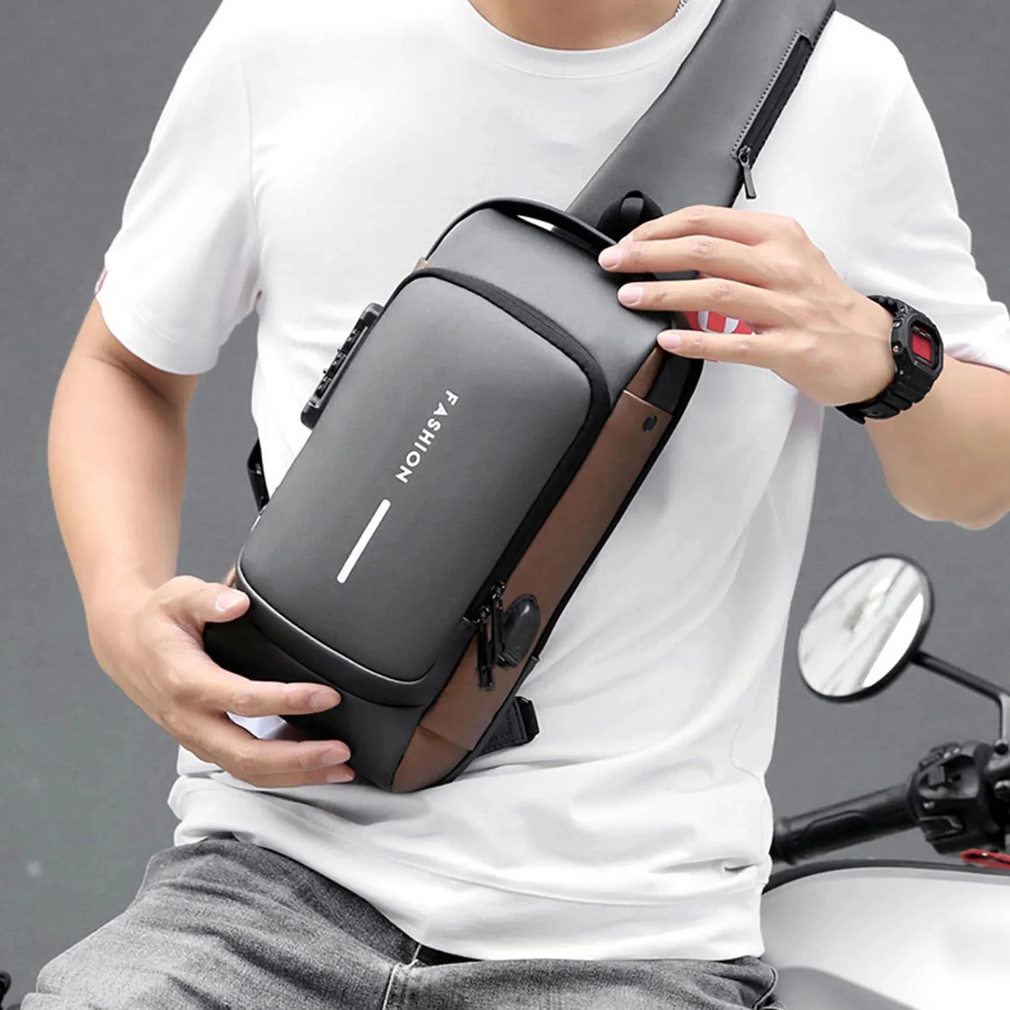 Bolso Tipo Bandolera Premium Antirrobo y Cargador