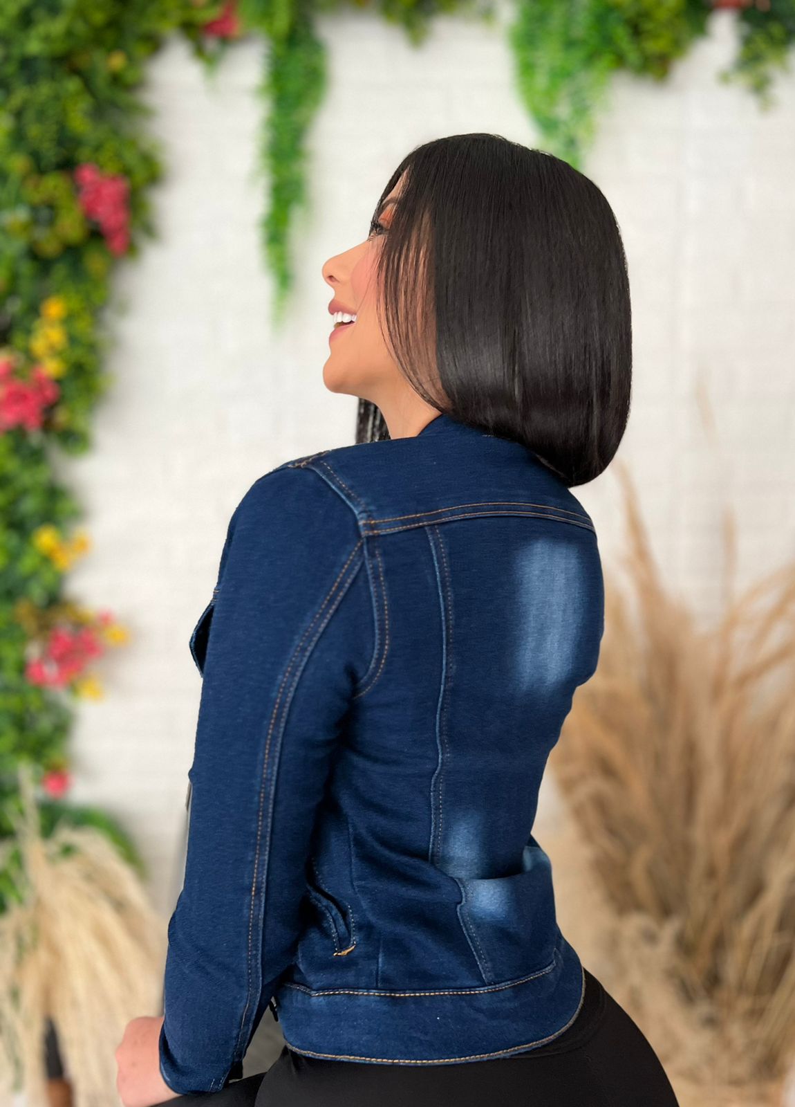 Chaqueta Jeans Clasica Para Mujer