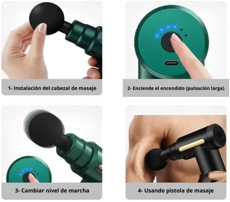 Pistola De Masaje Muscular Profesional