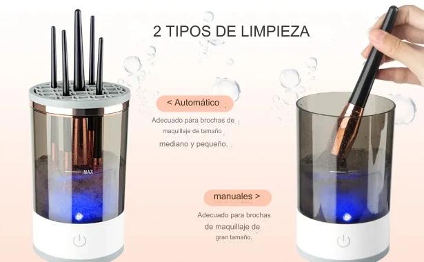 Limpiador de Brochas de Maquillaje Eléctrico
