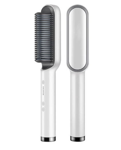 Cepillo Alisador de Pelo Eléctrico Anti-Frizz