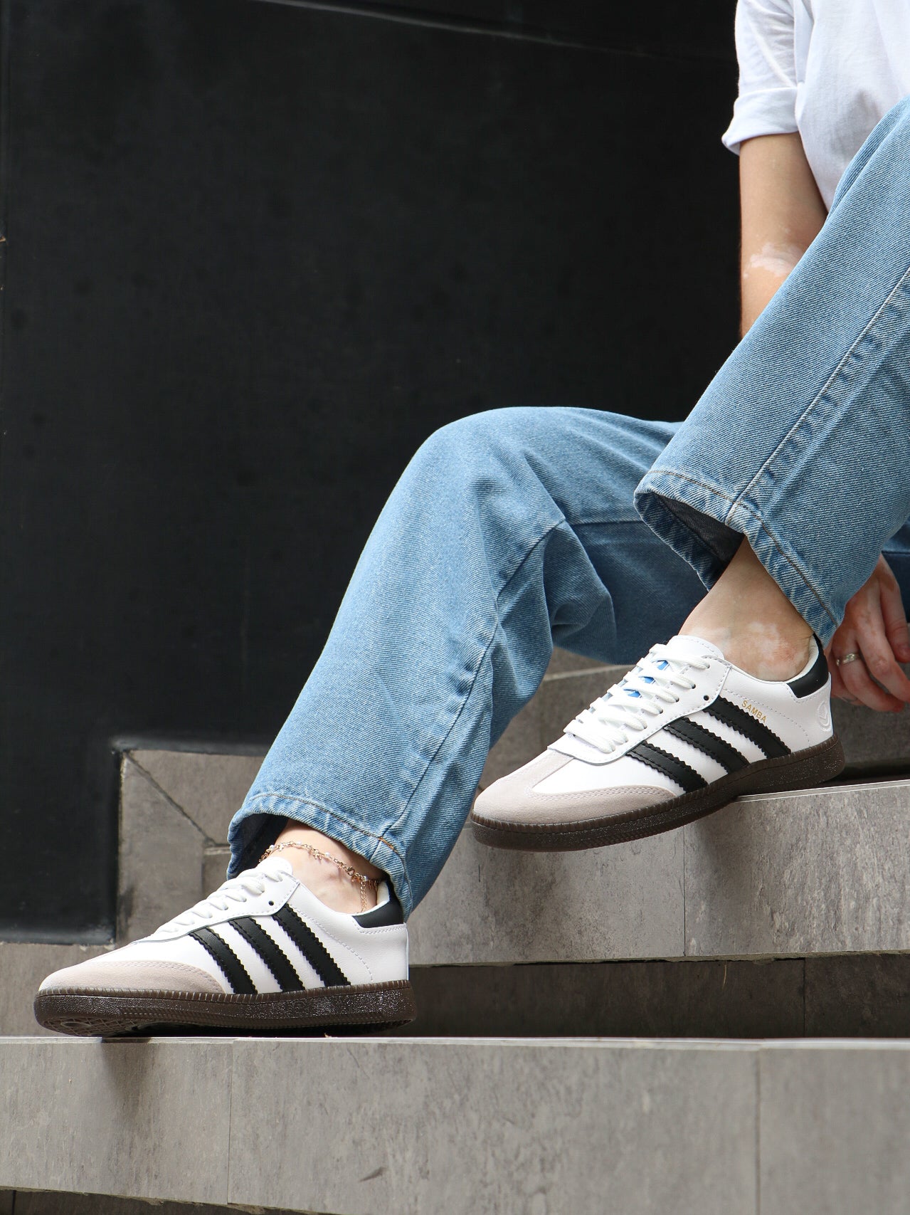 Tenis Samba Blanco/Negro Adidas