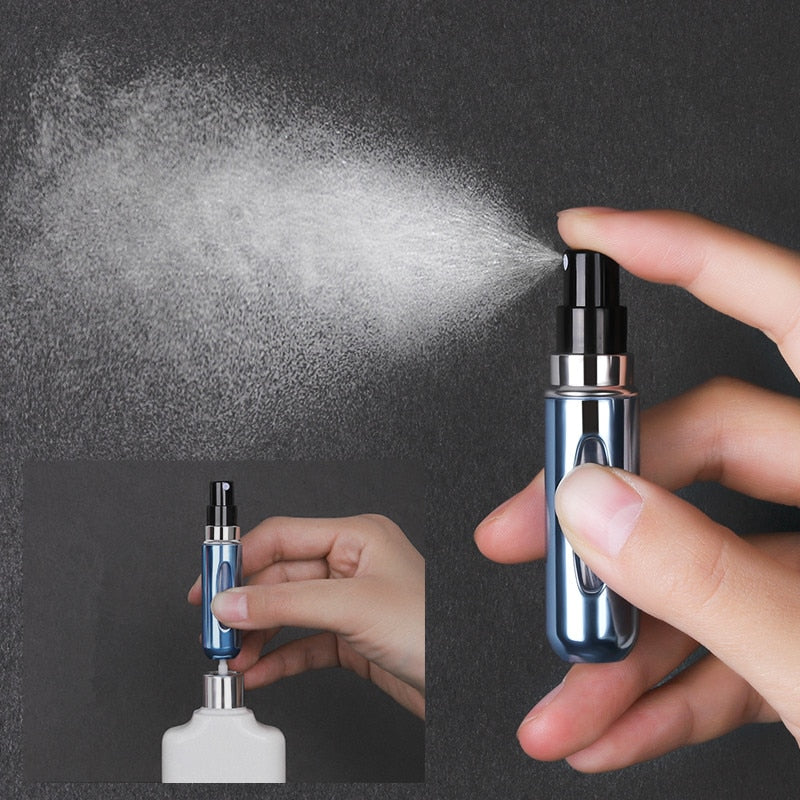 Mini Frasco de Perfurme Recargable Fragancia Portatil