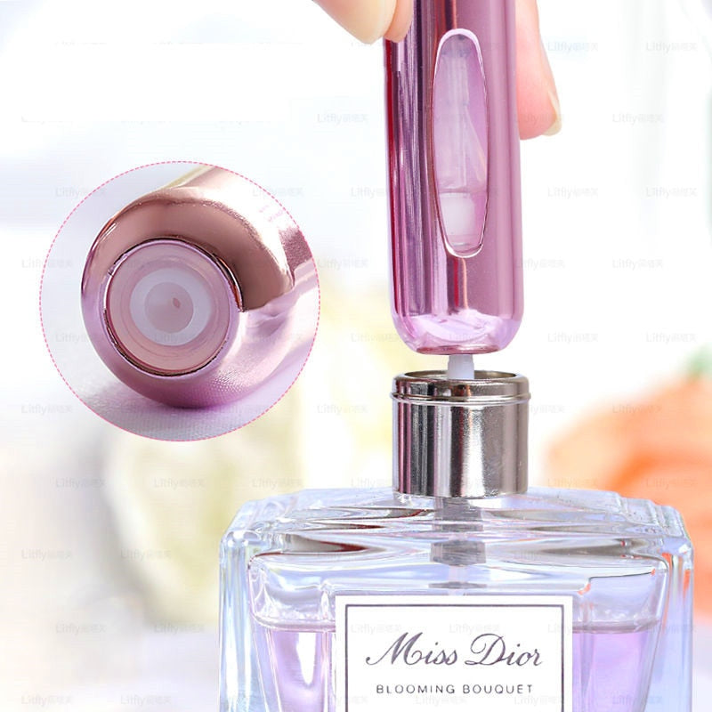 Mini Frasco de Perfurme Recargable Fragancia Portatil