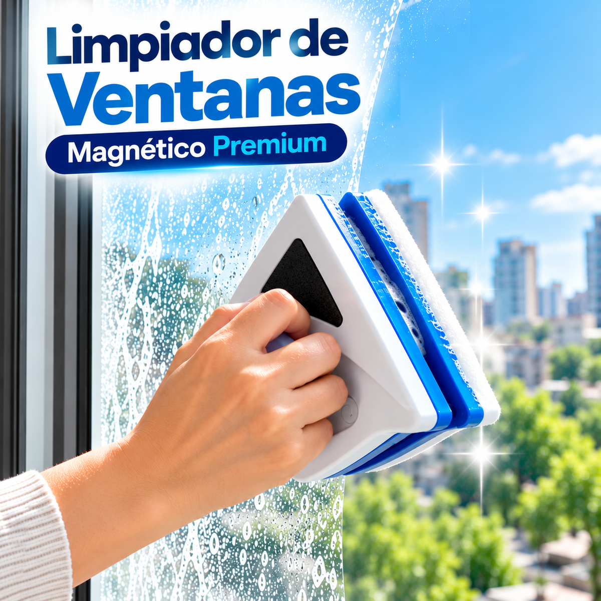 Limpiador de Ventanas Magnético Premium