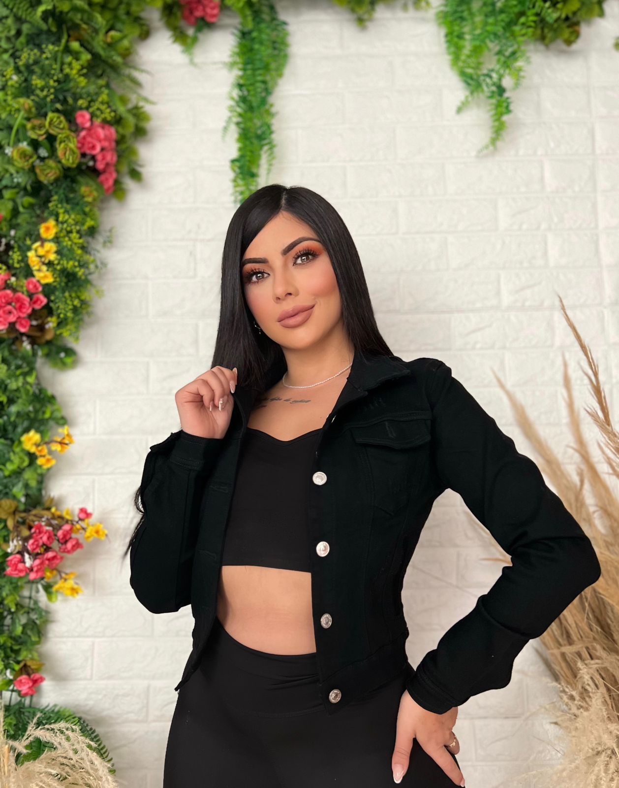 Chaqueta Jeans Clasica Para Mujer