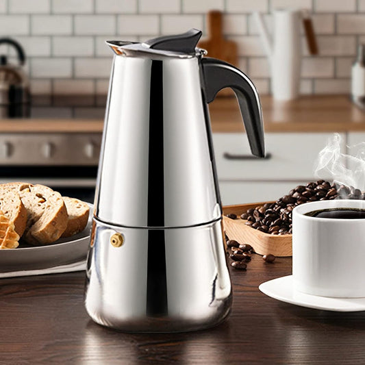 Cafetera Espresso Italiana Premium Acero Inoxidable