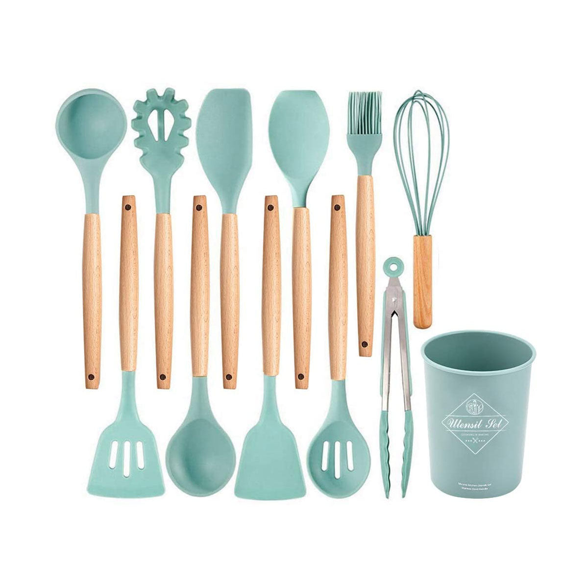 Kit 12 Utensilios de Cocina Silicona