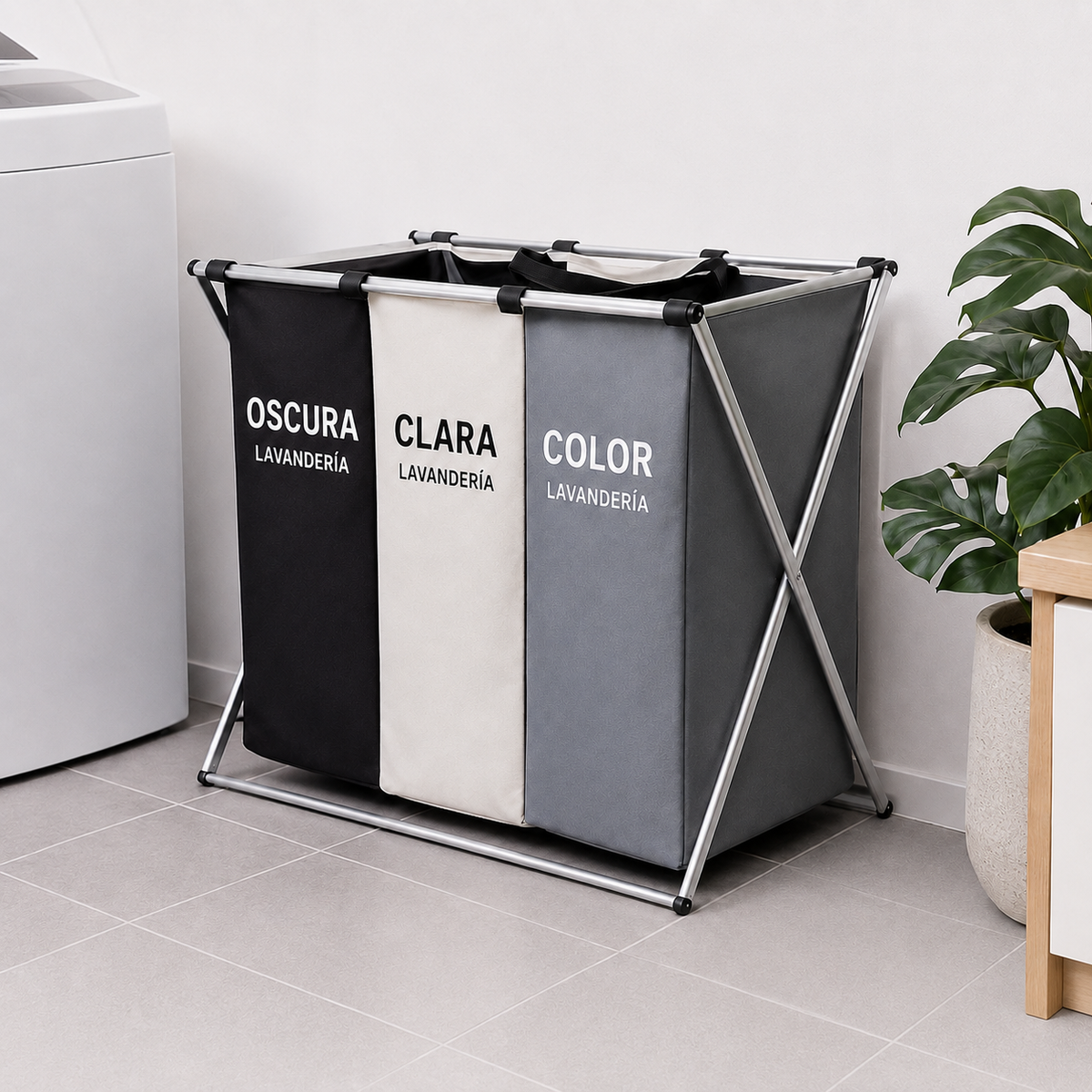 Canasta Organizadora de Ropa Sucia Premium