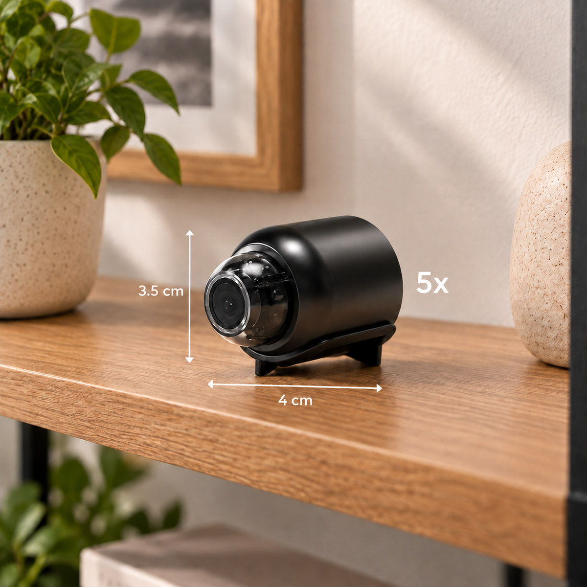 Kit 5x Mini Cámaras Inalámbricas de Seguridad