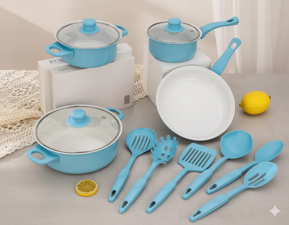 Set de Ollas Premium Antiadherentes 13x Piezas