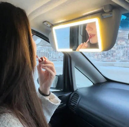Espejo Luz Led para Carro Maquillaje