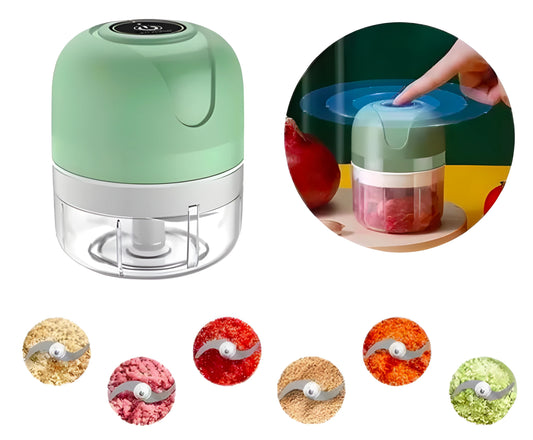 Mini Picador de Alimentos Eléctrico