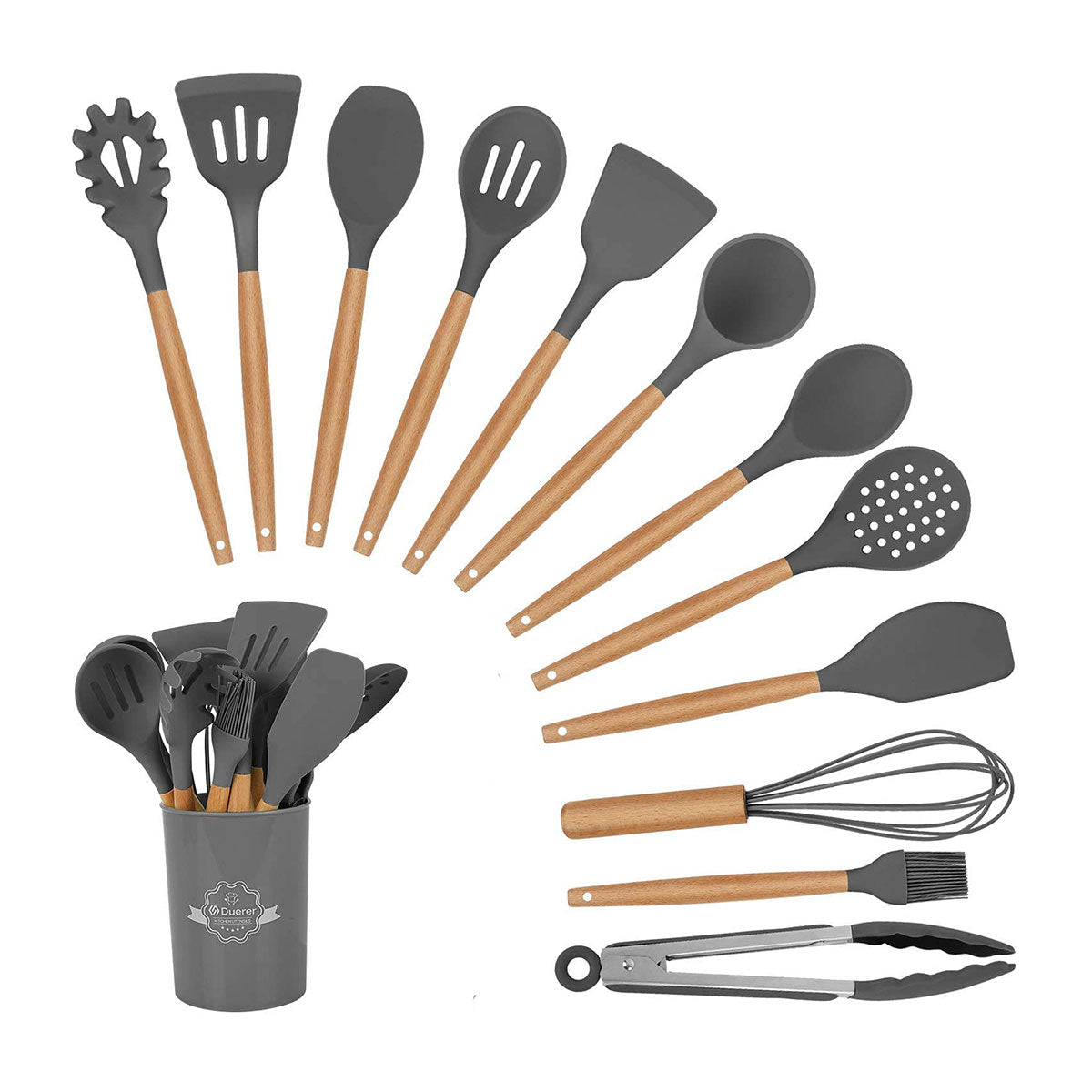 Kit 12 Utensilios de Cocina Silicona