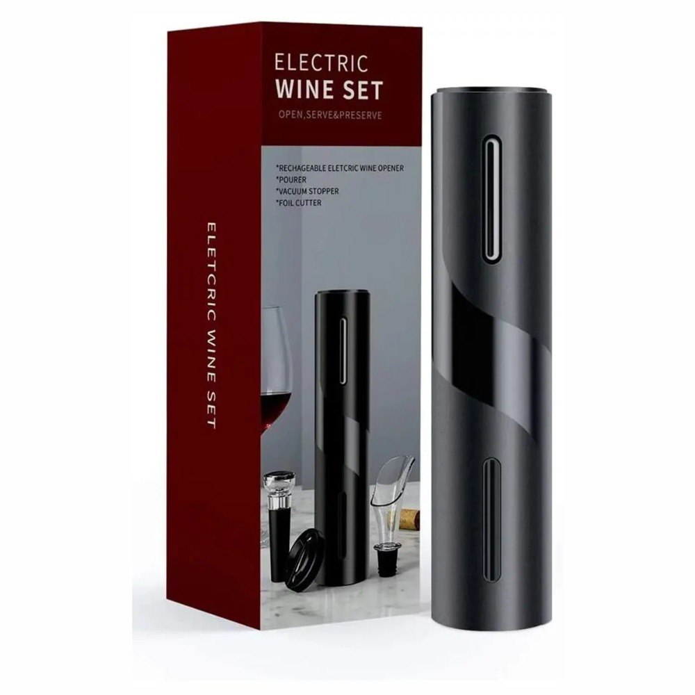 Sacacorchos Eléctrico + Kit para Vino